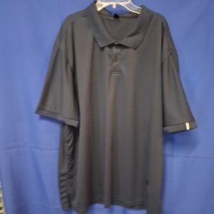 NWT Men's Big & Tall Manfinity Black Polo Shirt 5XL